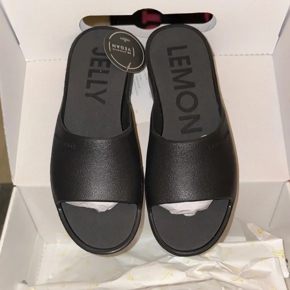 Lemon Jelly Black Women's Sandals - Picture 1 of 4